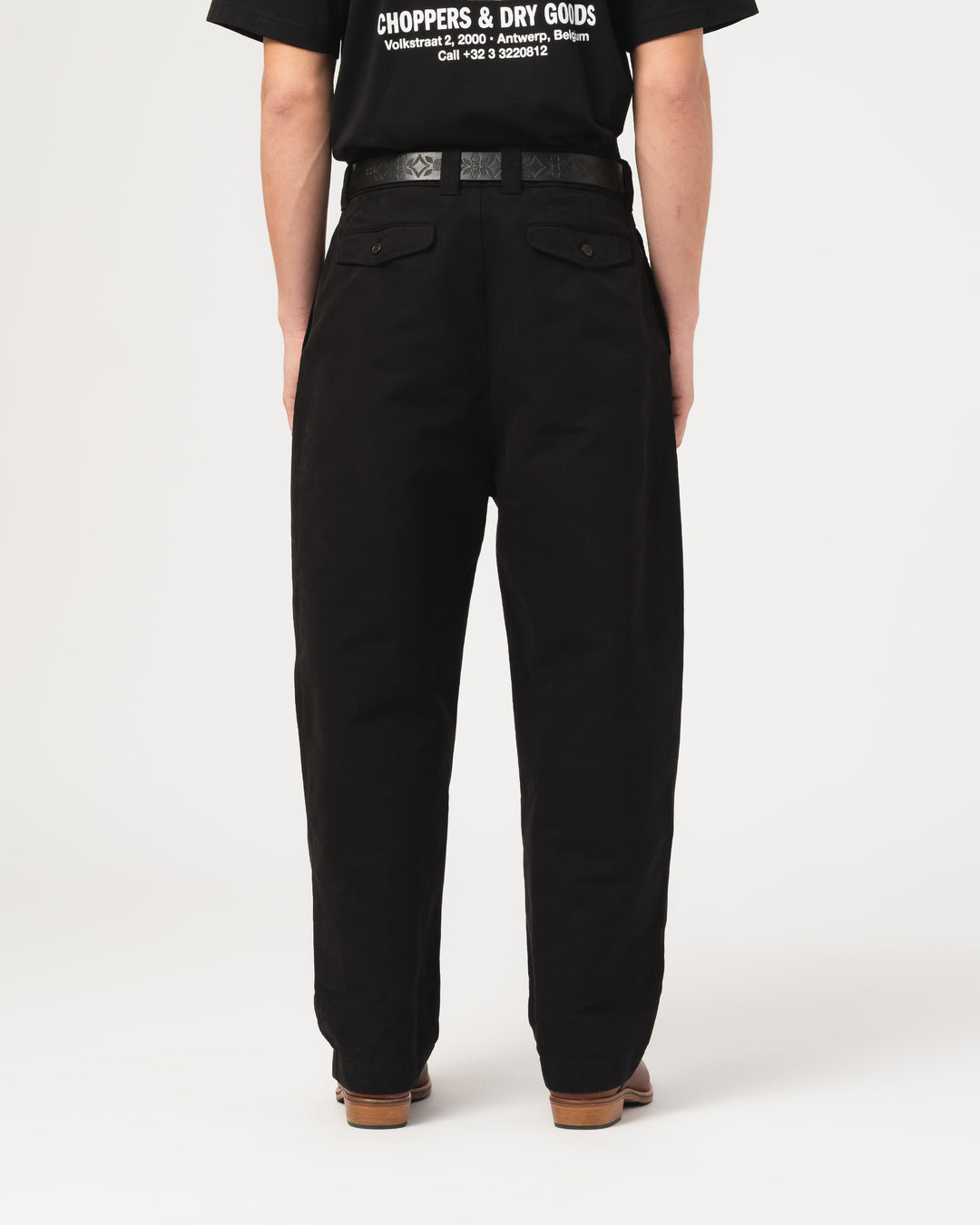 Officer Chino Nebraska Cotton Black