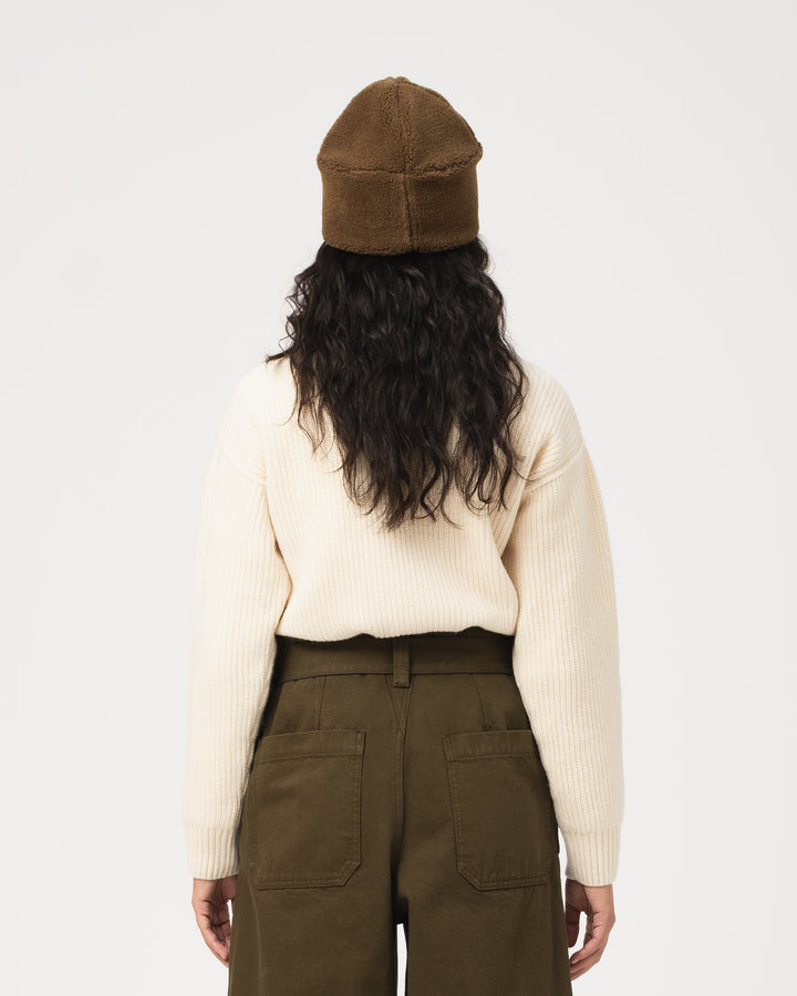 Skully Hat Aviator Fleece Shitake