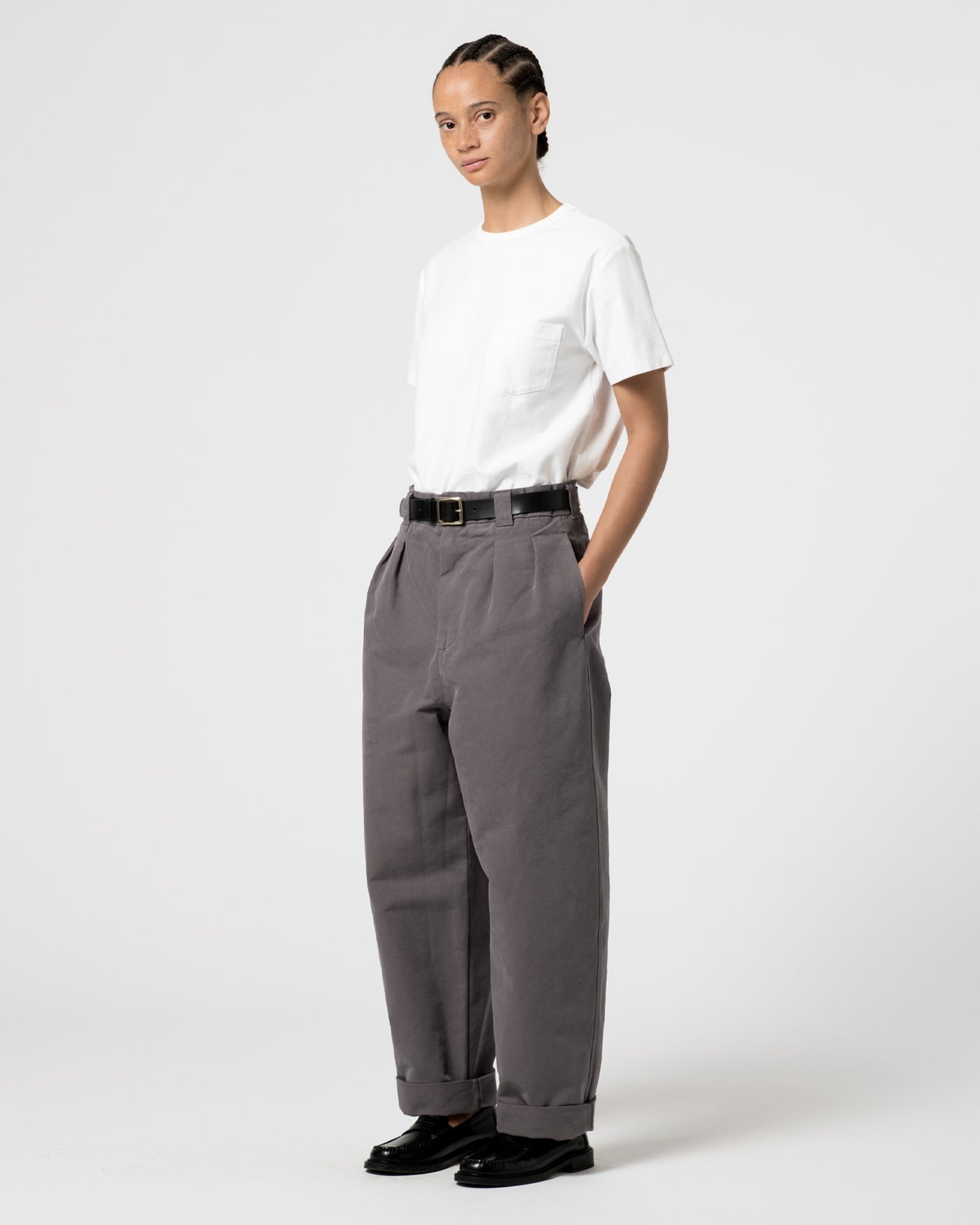Officer Chino Nebraska Cotton Charcoal