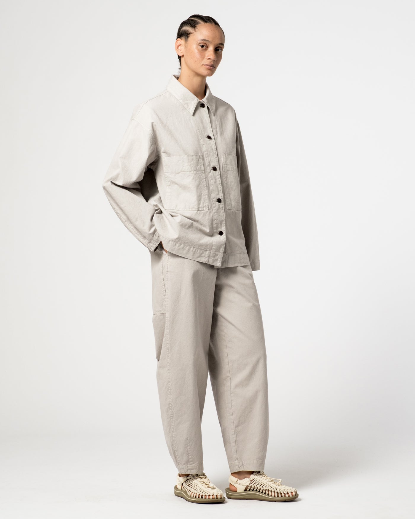 G.o.D Picasso Shirt Cotton Linen Oyster