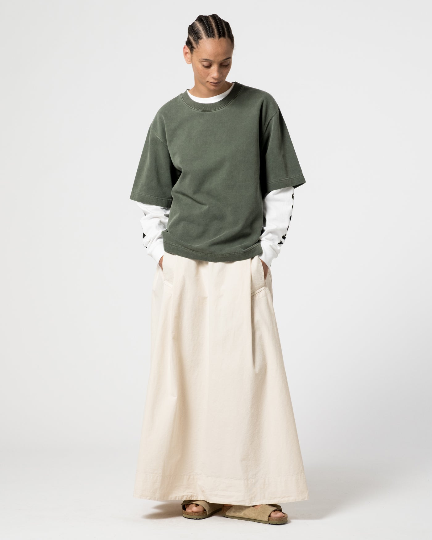 Power T Twill Jersey Forest Green
