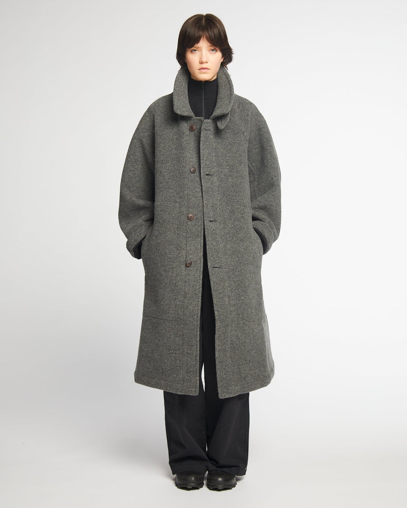 G.o.D Army Trench Reversible Doppio Nippy Grey/Black