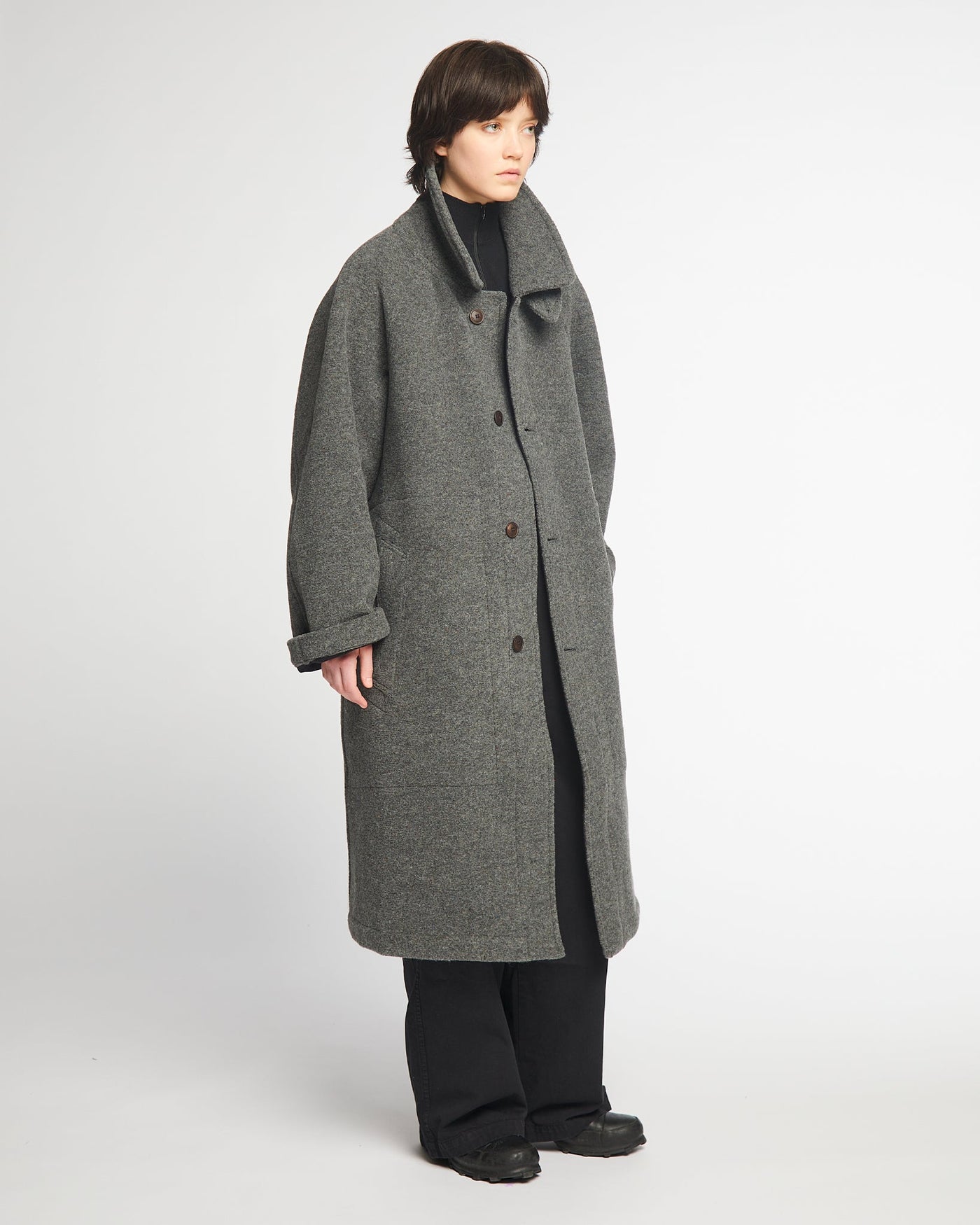G.o.D Army Trench Reversible Doppio Nippy Grey/Black