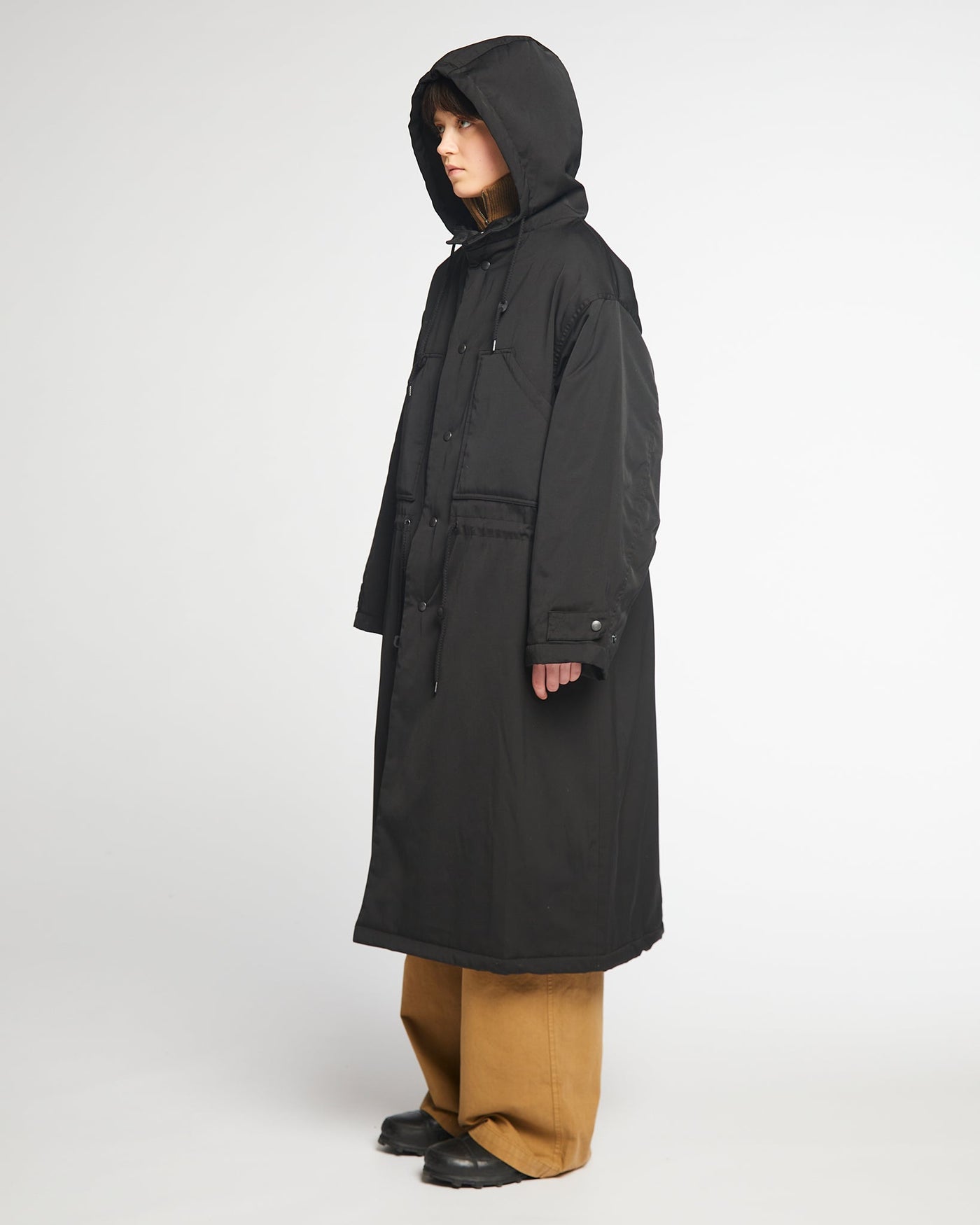 G.o.D Sailor Trench Techno Nylon Black
