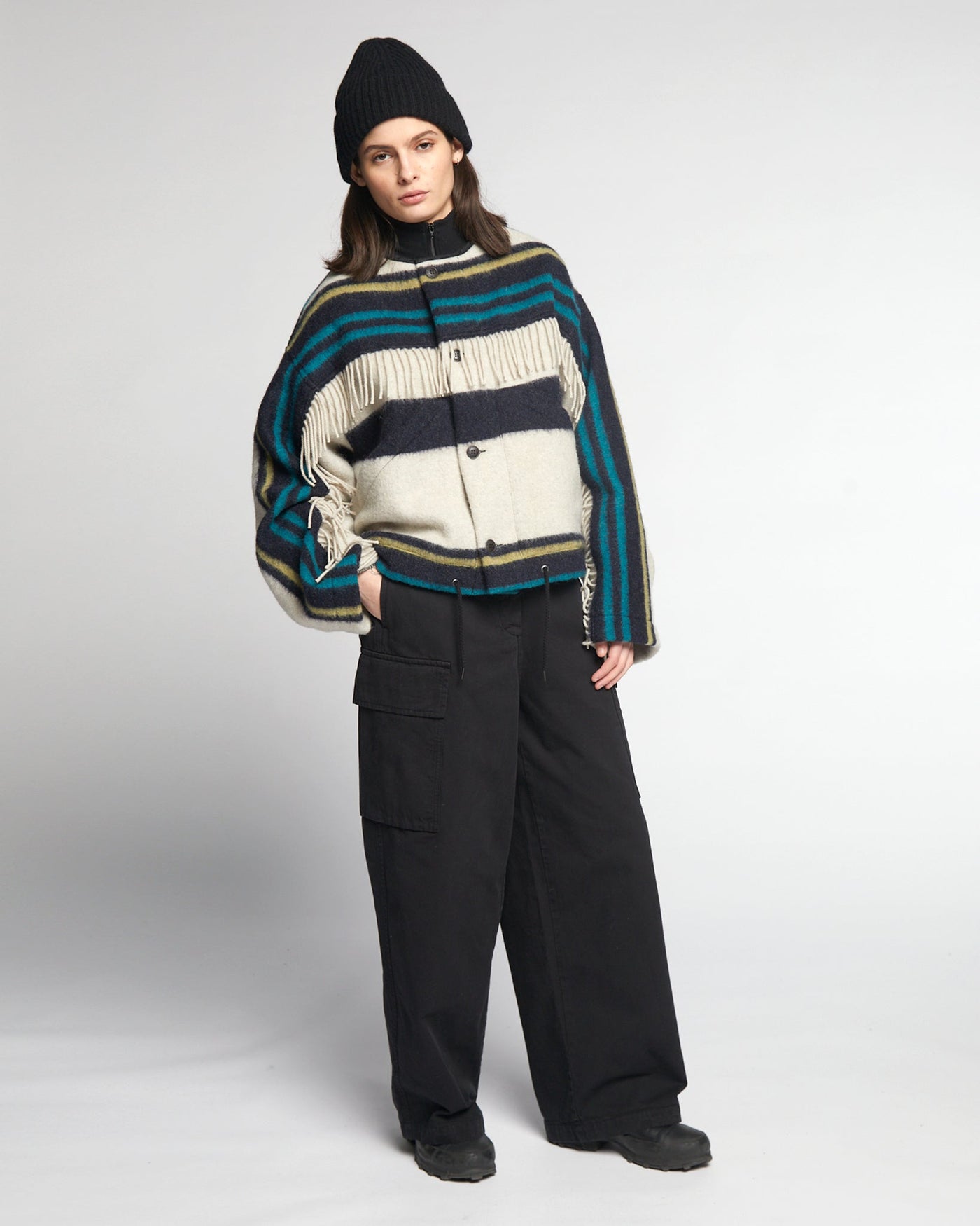 G.o.D Nuclear Jacket Blanket Wool Multi