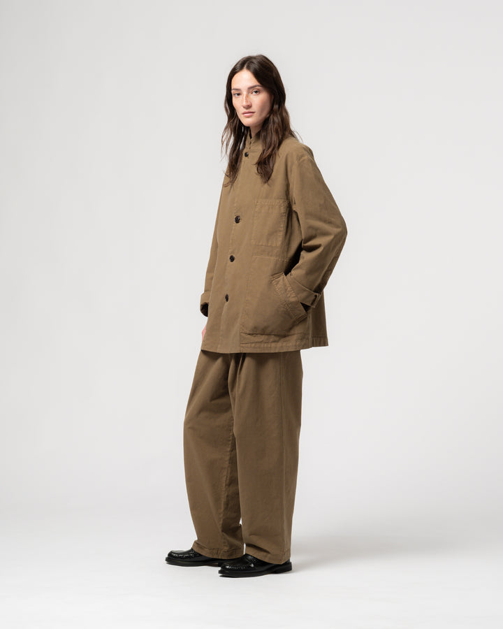 G.o.D Sport Coat Cotton Linen Canteen Green