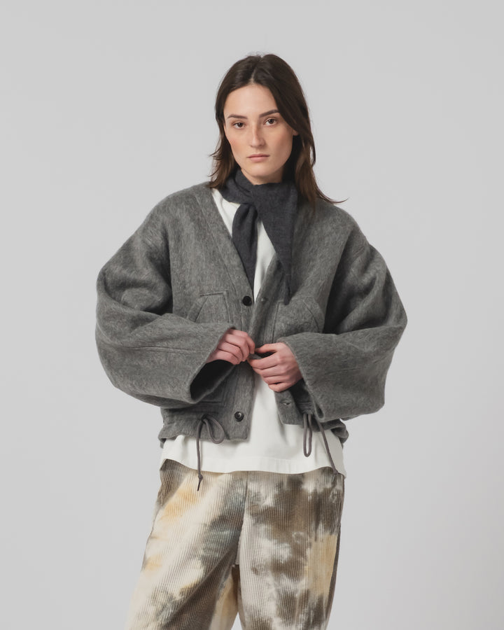 G.o.D Reactor Jacket Mohair Fleece Asphalt