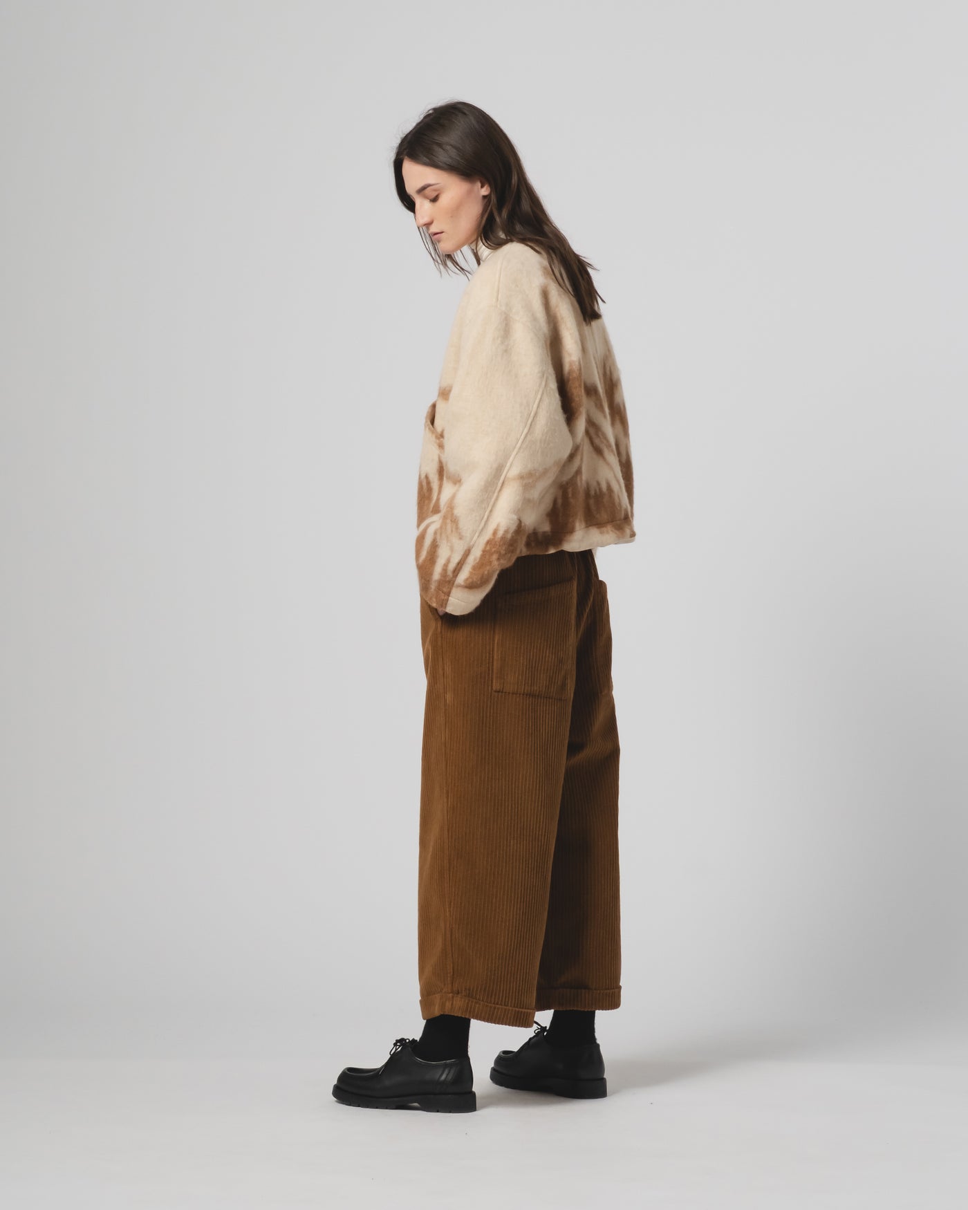 G.o.D Nuclear Jacket Mountain Jacquard Cream/Brown