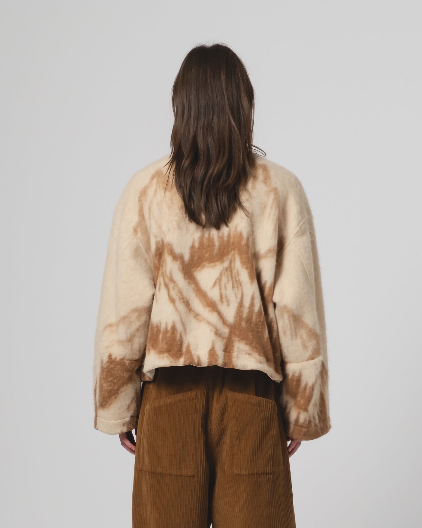 G.o.D Nuclear Jacket Mountain Jacquard Cream/Brown
