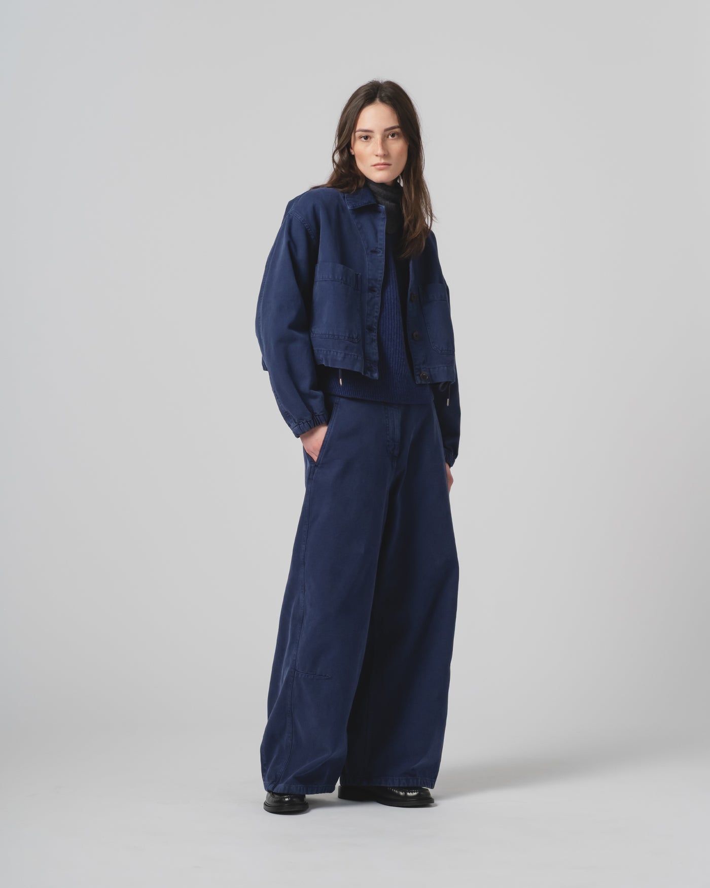 G.o.D Woopsie Jacket Canvas Indigo Blue