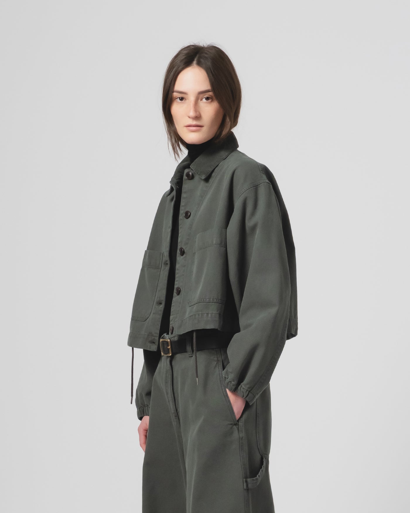 G.o.D Woopsie Jacket Canvas Forest Green