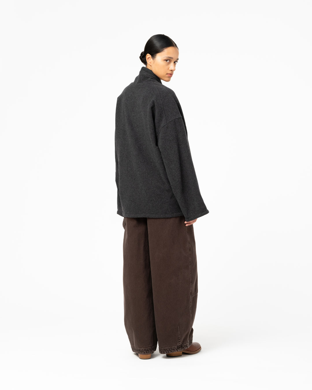G.o.D Meiji Kimono Pachuca Wool Grey Melange