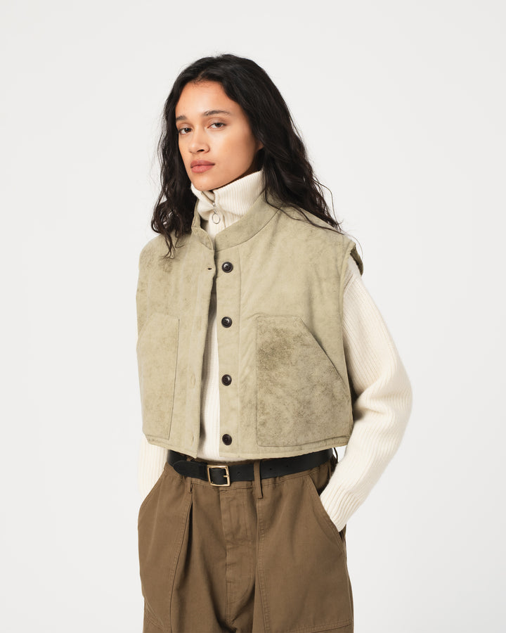 G.o.D Mini Vest Padded Cotton Avocado