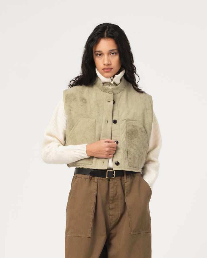 G.o.D Mini Vest Padded Cotton Avocado
