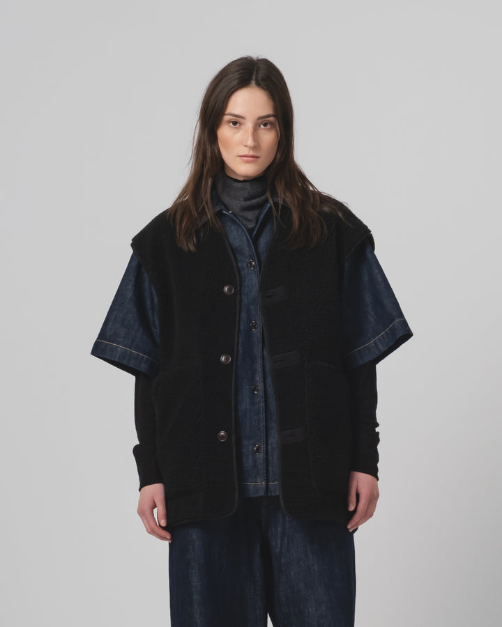 GoD Ridge Vest Piumino ナイロン ブラック