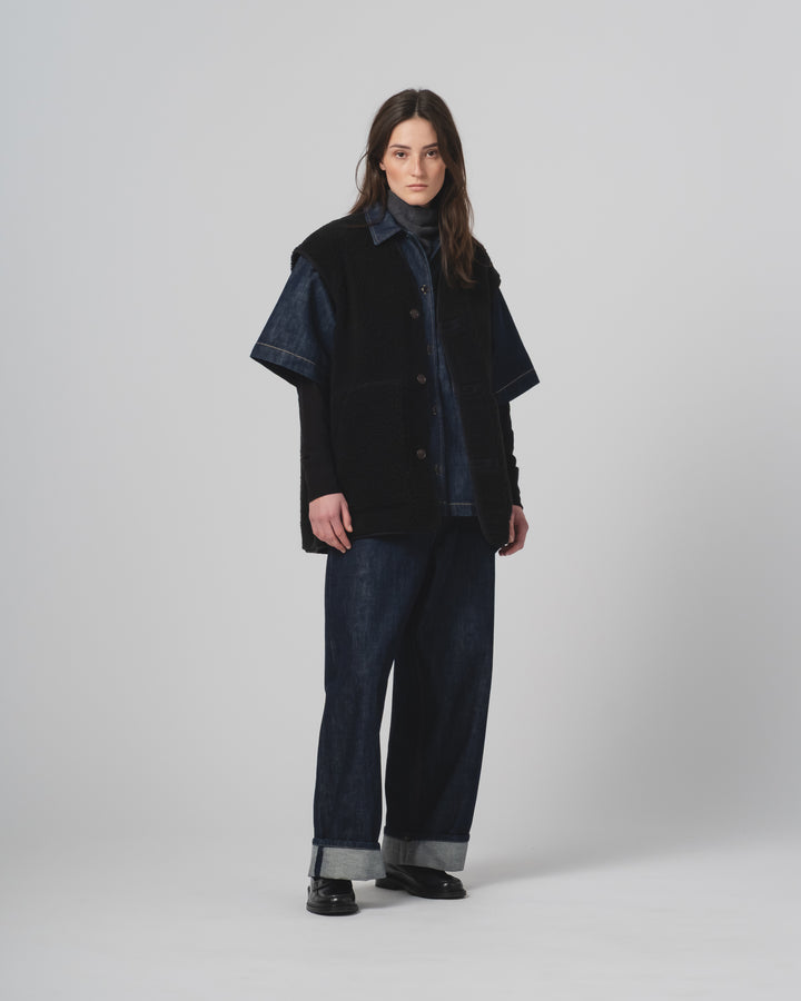 GoD Ridge Vest Piumino ナイロン ブラック