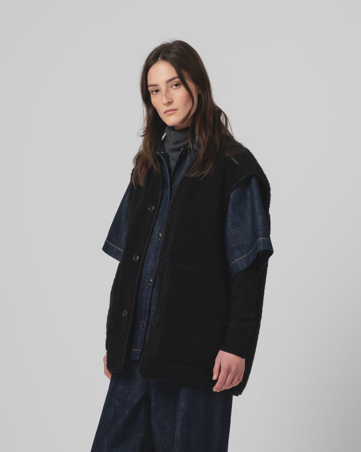 GoD Ridge Vest Piumino ナイロン ブラック