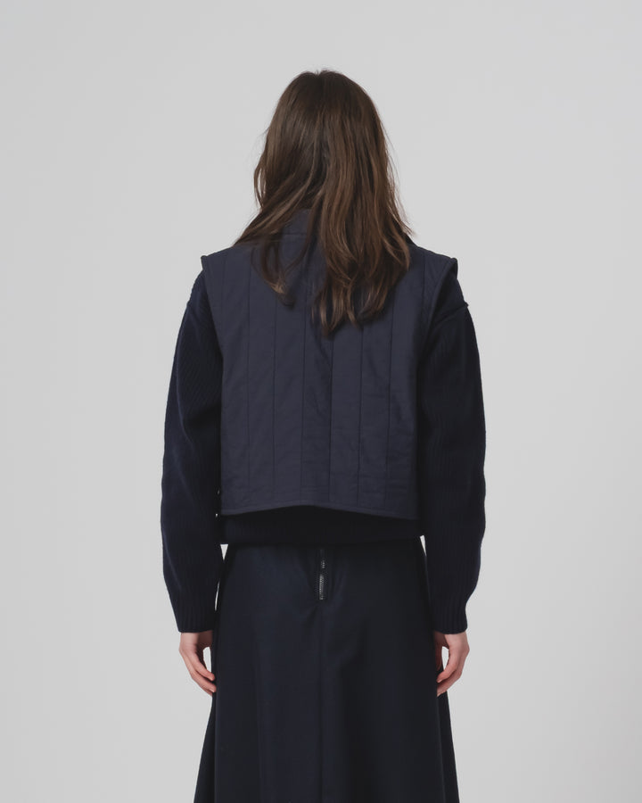 GoDコルクベスト キルティングコットンインク