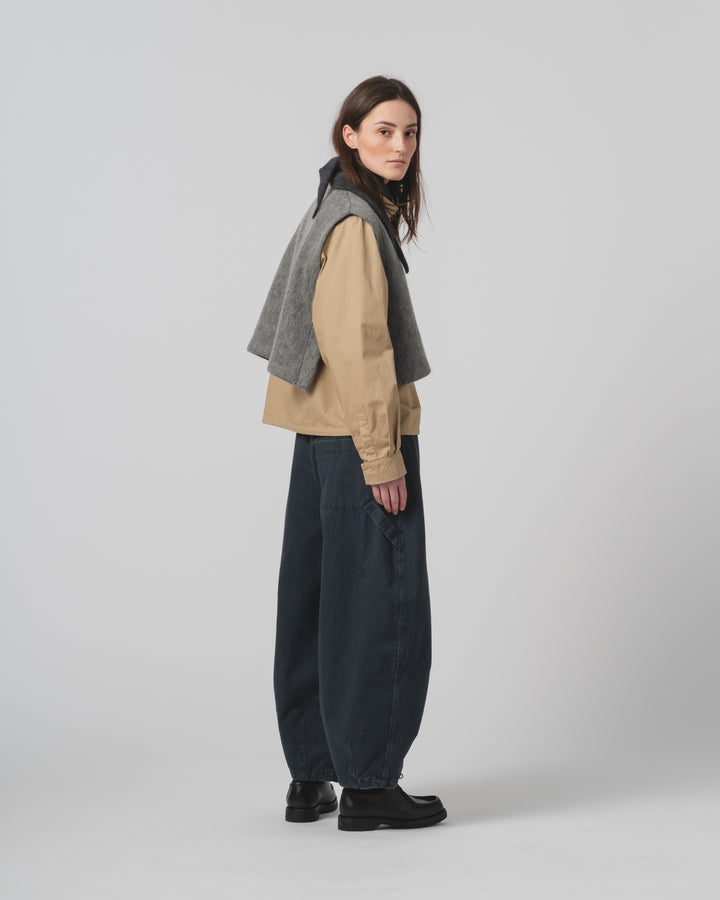 GoD Vee Vest モヘアフリース アスファルト