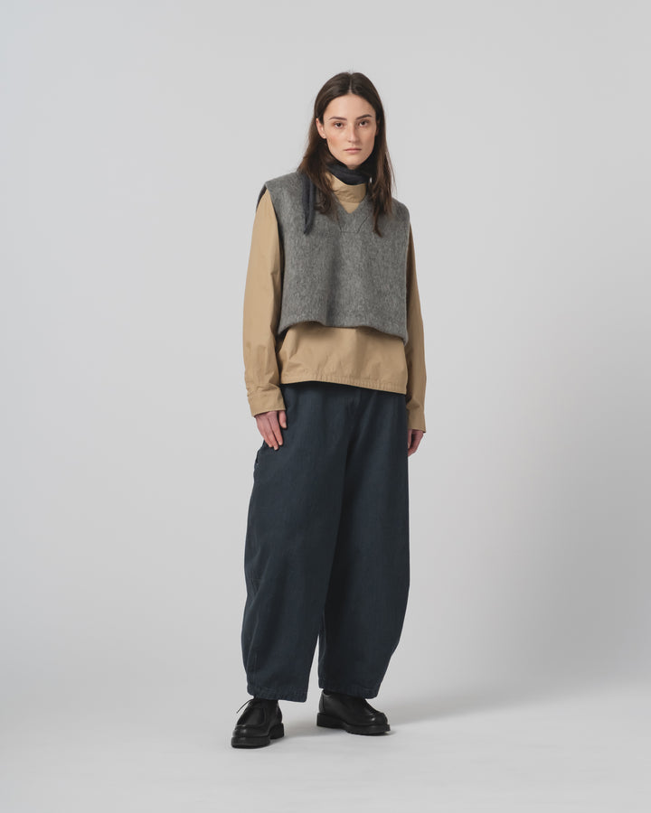 GoD Vee Vest モヘアフリース アスファルト