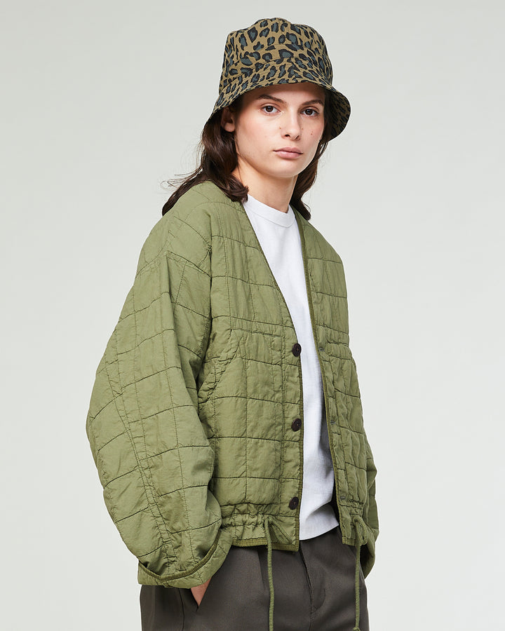 Bucket Hat Cheetah Cotton Khaki