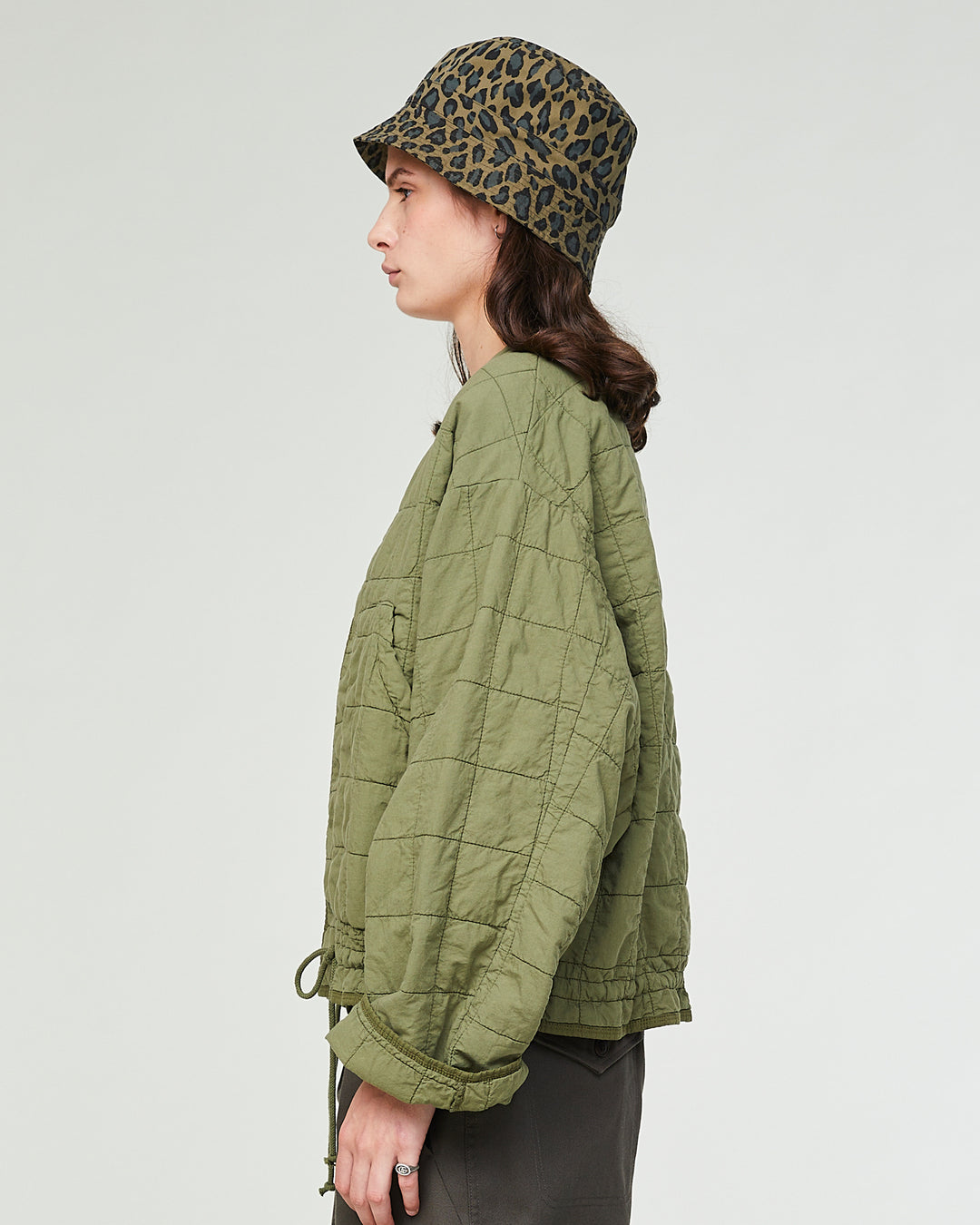 Bucket Hat Cheetah Cotton Khaki