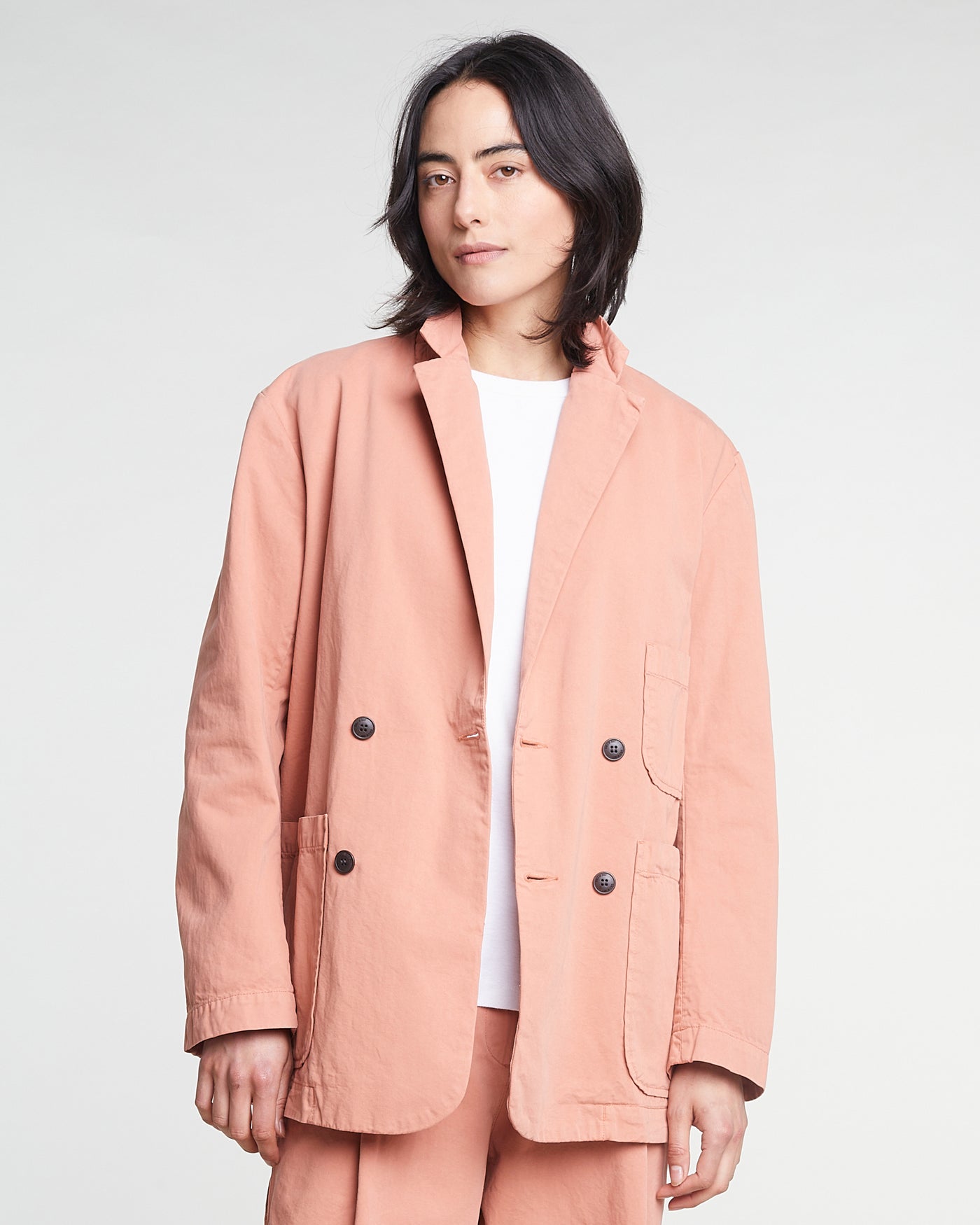 G.o.D Blazer Crispy Cotton Old Rose