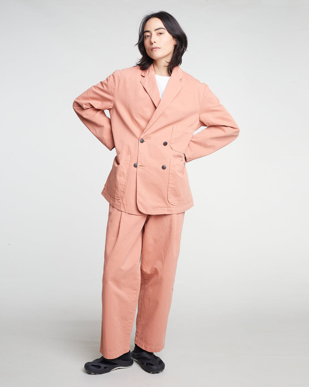 G.o.D Blazer Crispy Cotton Old Rose
