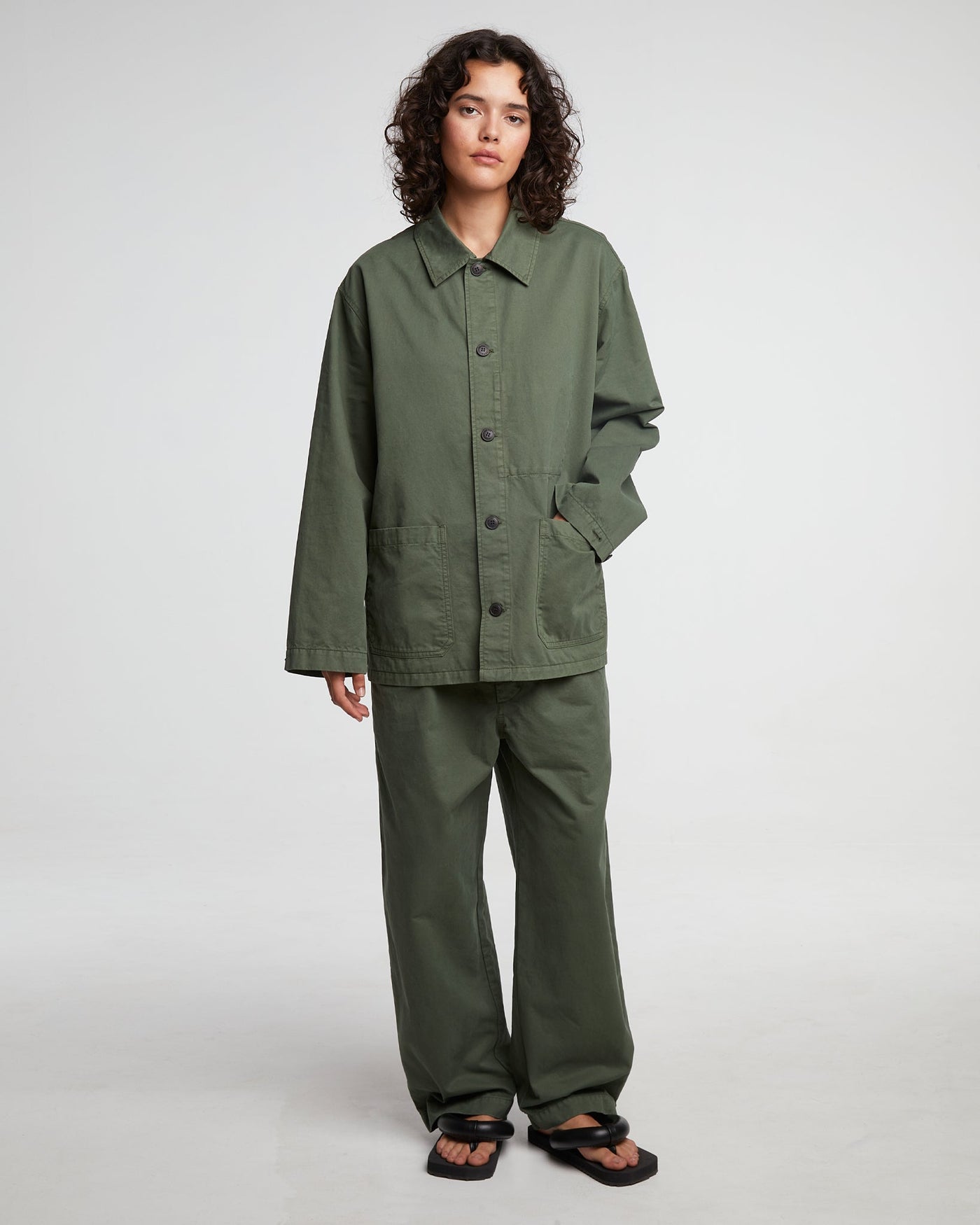 G.o.D Coach Jacket Recycled Cotton Grape Leaf