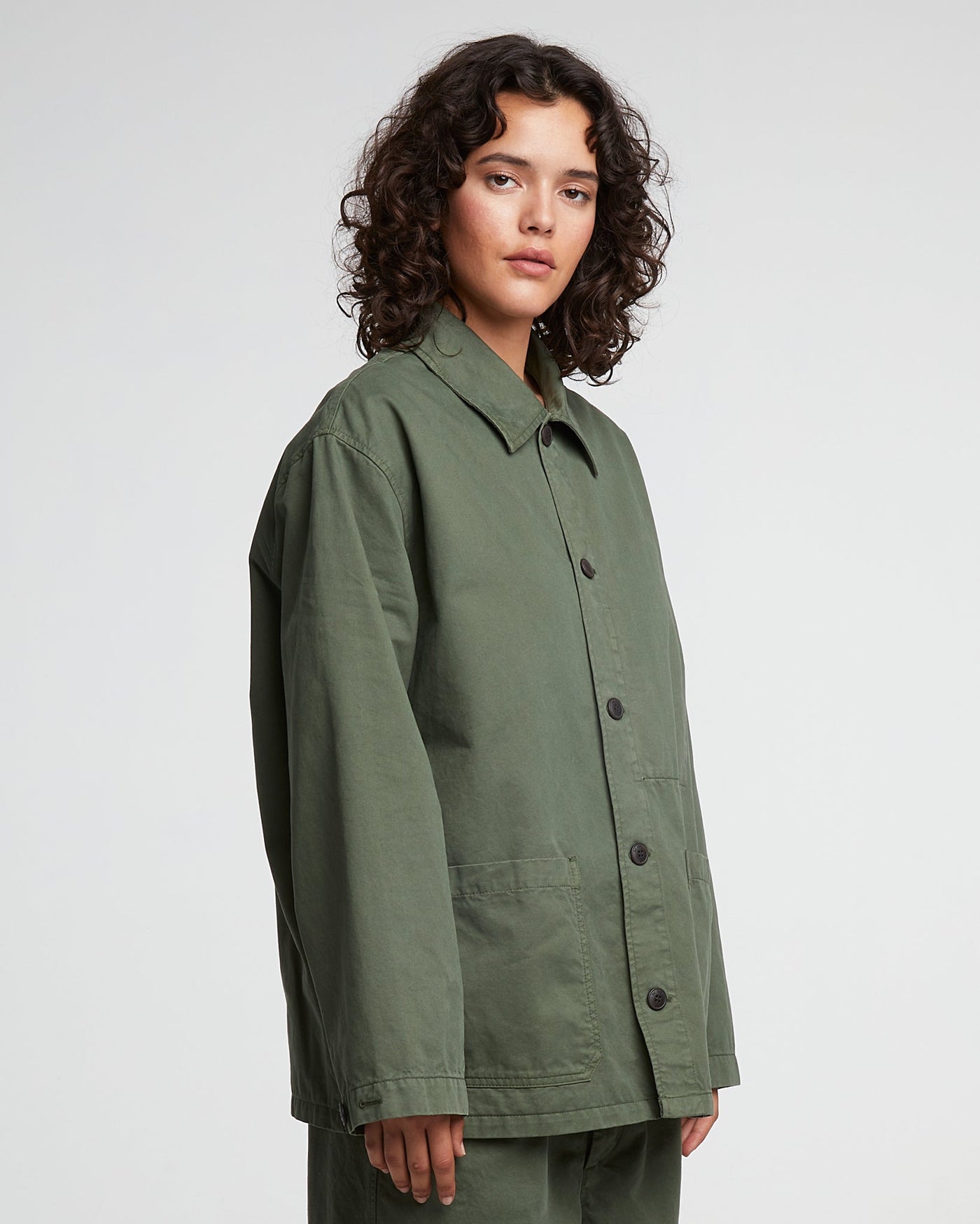 G.o.D Coach Jacket Recycled Cotton Grape Leaf