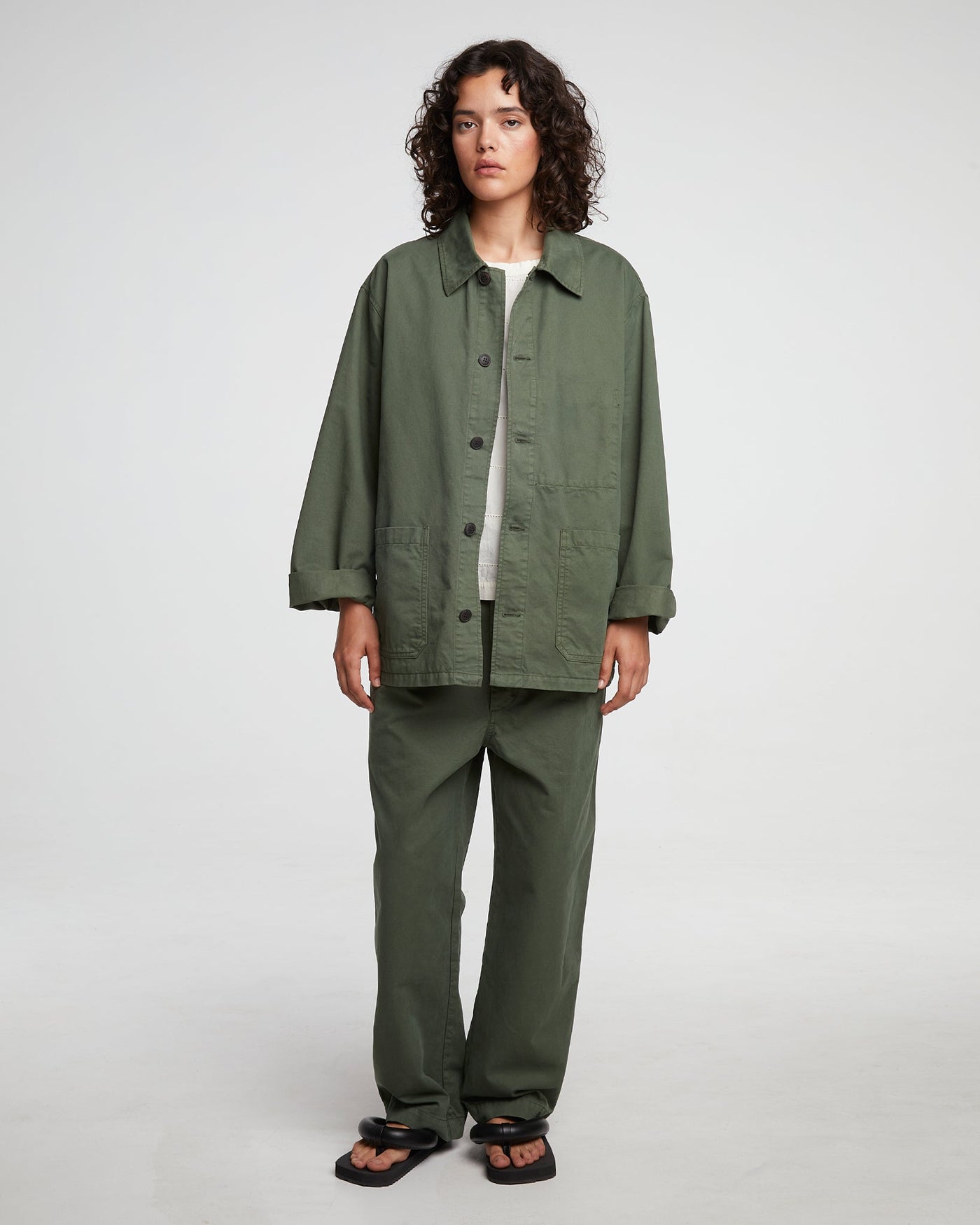 G.o.D Coach Jacket Recycled Cotton Grape Leaf