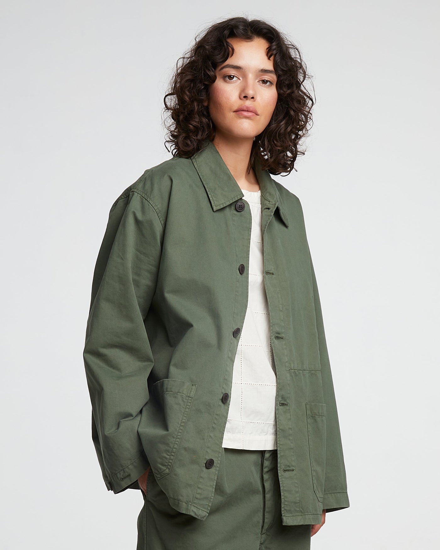G.o.D Coach Jacket Recycled Cotton Grape Leaf
