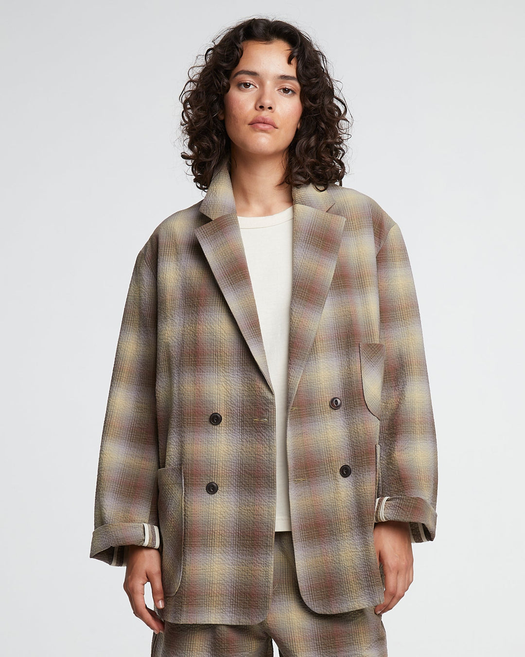 G.o.D Blazer Merida Check Khaki