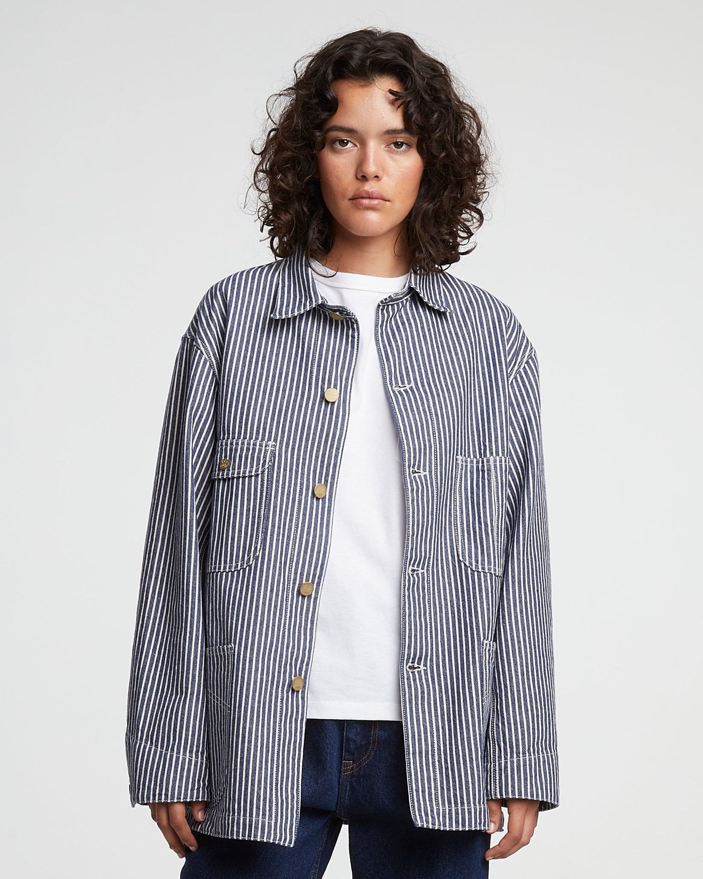 G.o.D Alcatraz Jacket Wild Road Stripes Blue/White