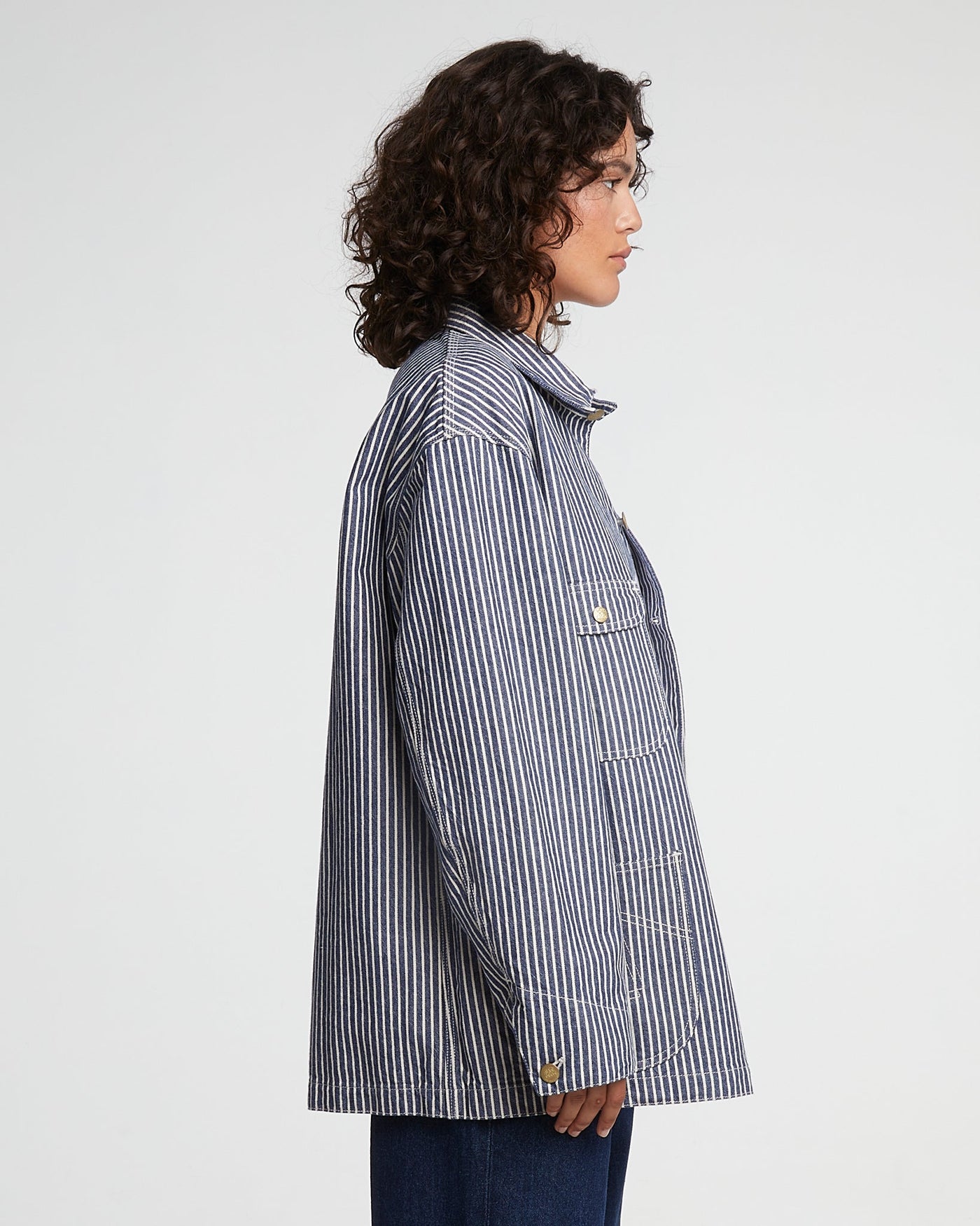 G.o.D Alcatraz Jacket Wild Road Stripes Blue/White