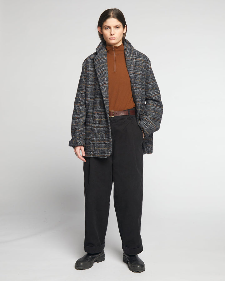 G.o.D Blazer Glasgow Check Navy
