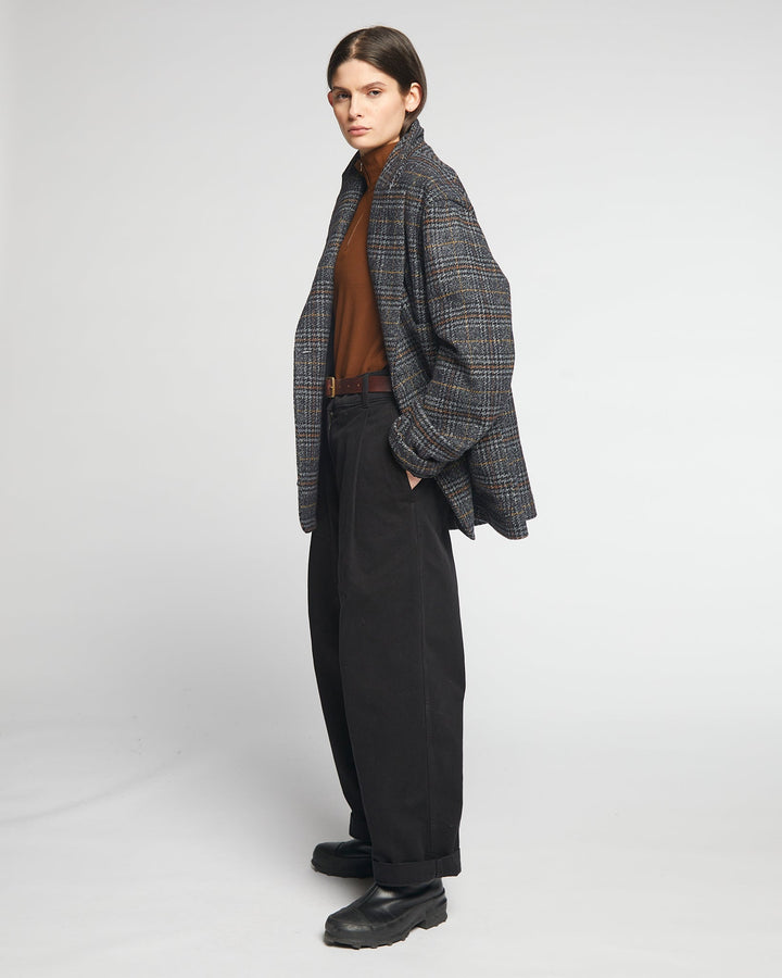 G.o.D Blazer Glasgow Check Navy