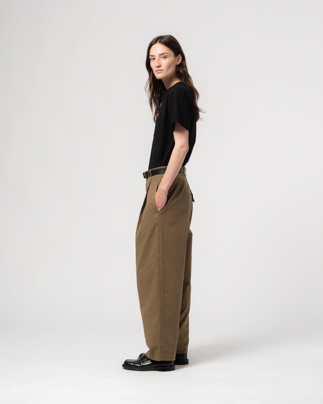 G.o.D British Worker Cotton Linen Canteen Green