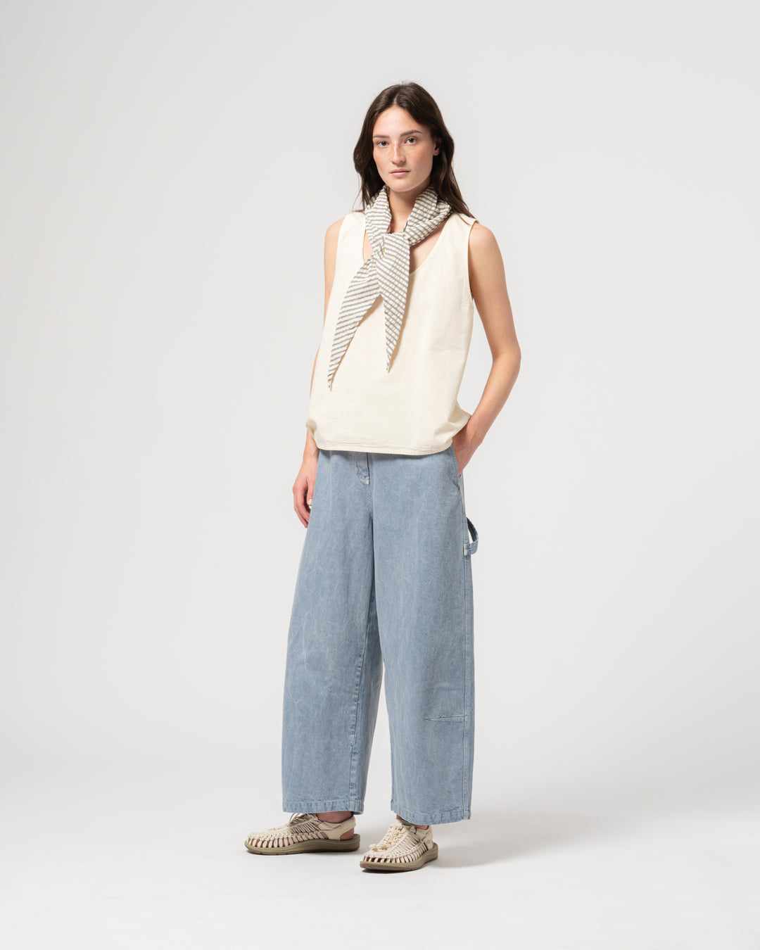 G.o.D Submarine Chino Color Denim Pearl Blue