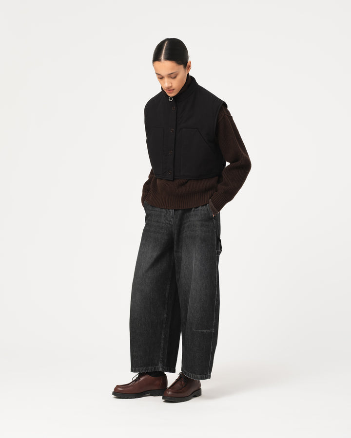 G.o.D Submarine Chino Black Denim Black Vintage Wash