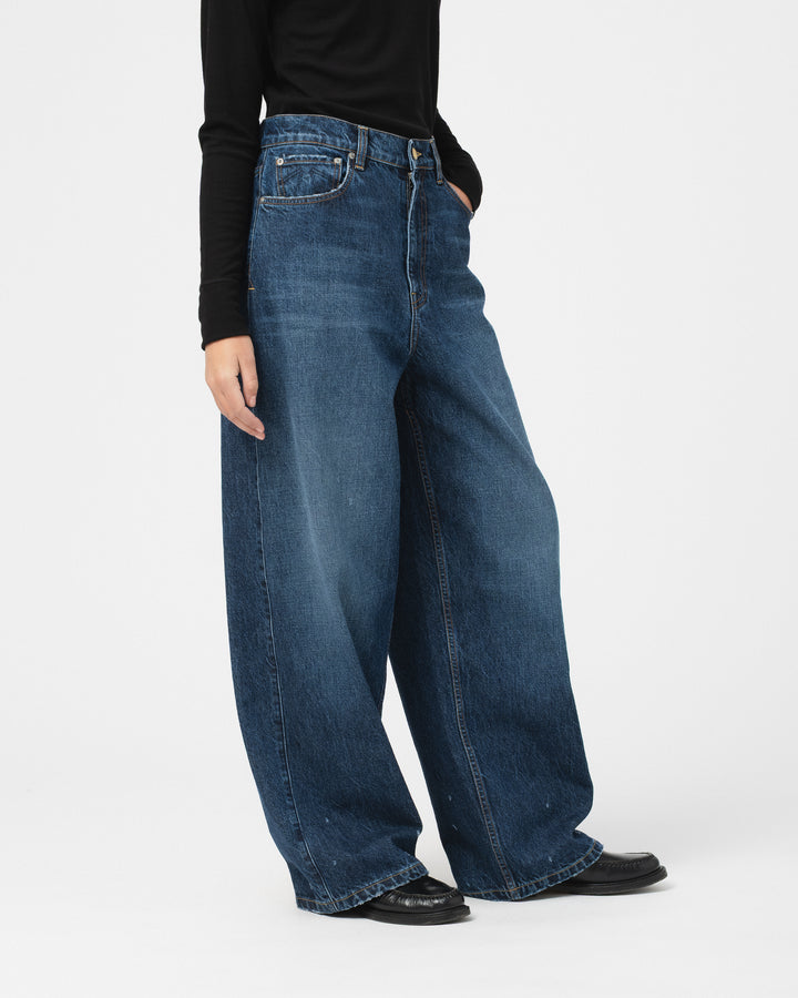 G.o.D Janet Denim Denim Erosion Blue