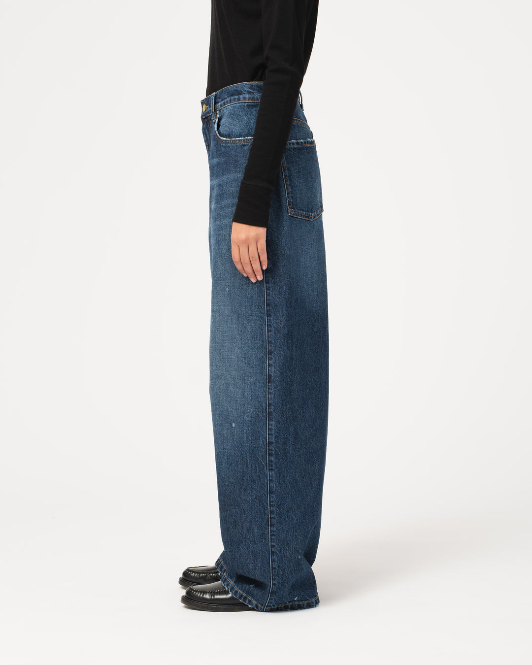 G.o.D Janet Denim Denim Erosion Blue