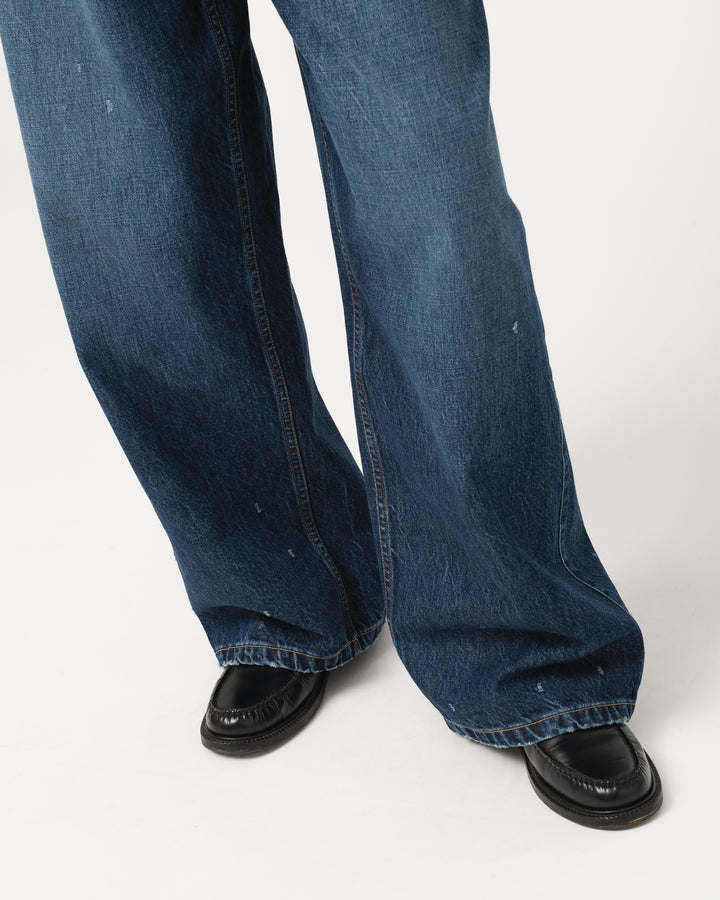 G.o.D Janet Denim Denim Erosion Blue