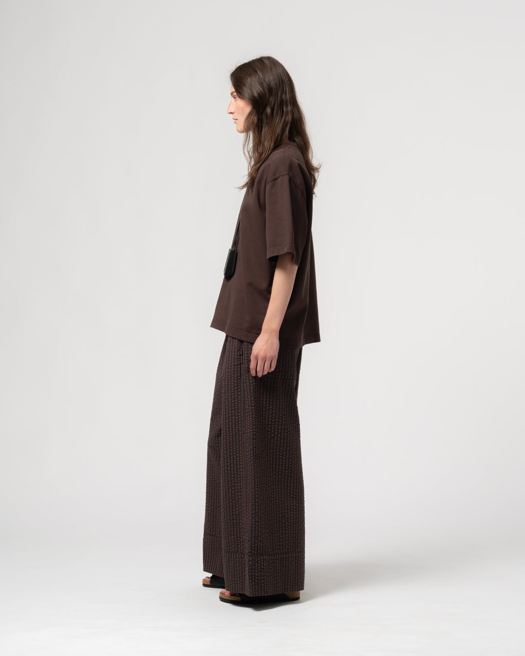 G.o.D Culotte Belfast Serrsucker Coffee/Navy