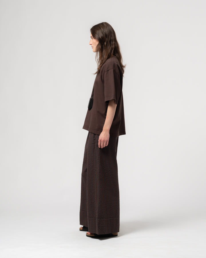 G.o.D Culotte Belfast Serrsucker Coffee/Navy