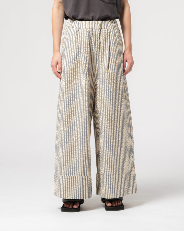 G.o.D Culotte Belfast Serrsucker Iron/Off-White