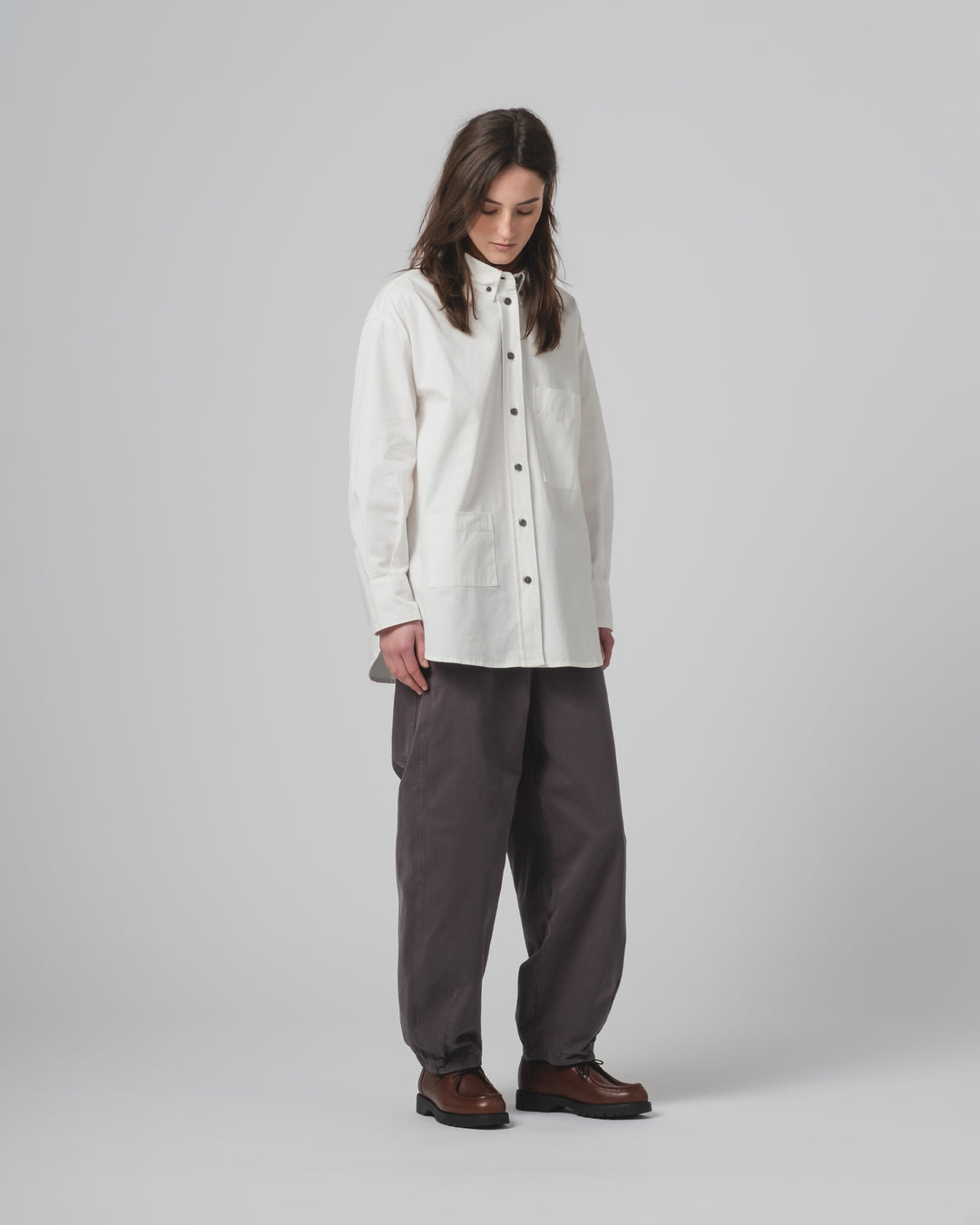 G.o.D Pasha Pants Gabardine Satin Asphalt