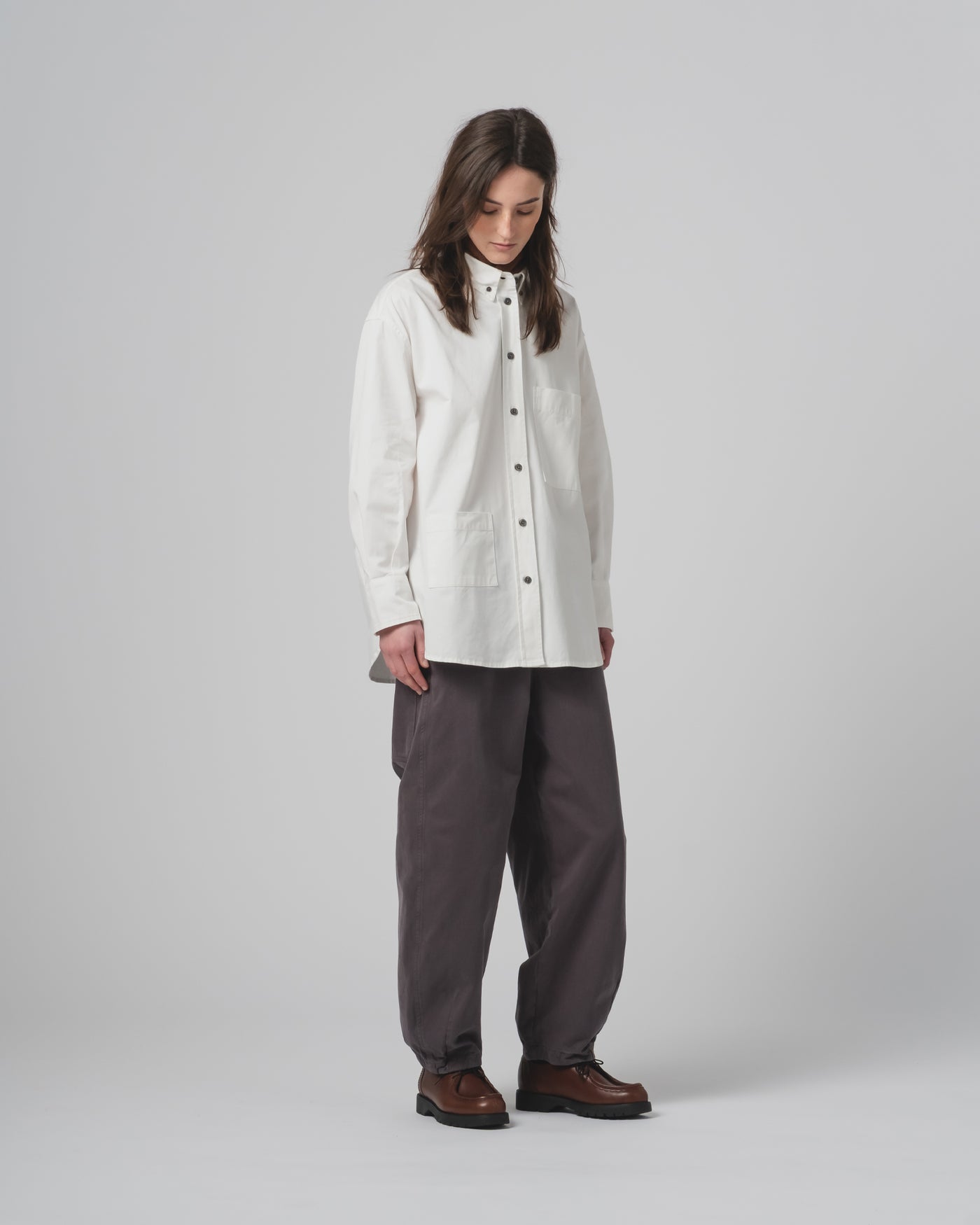 G.o.D Pasha Pants Gabardine Satin Asphalt