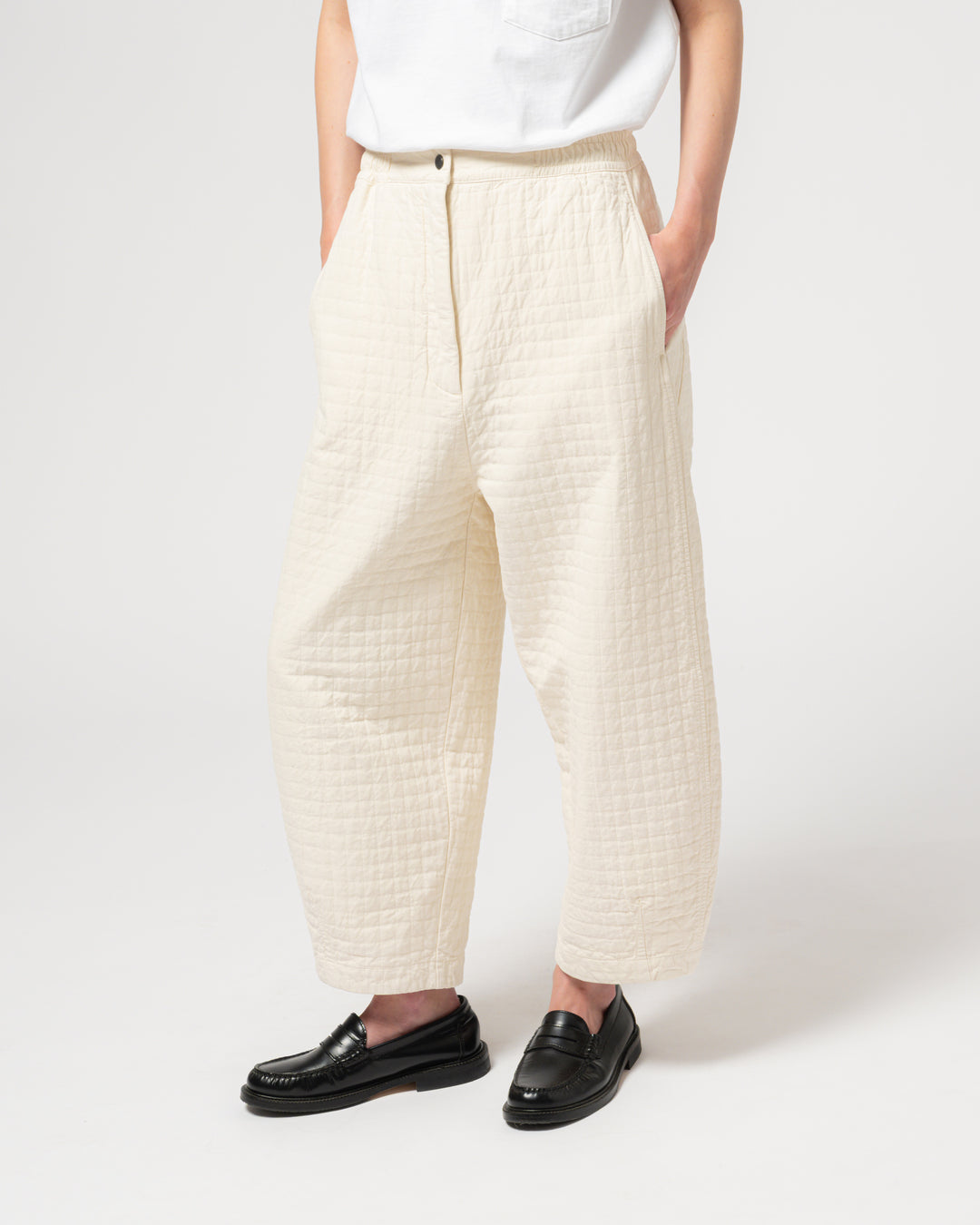 G.o.D Karate Pants Sashiko Cotton Wheat