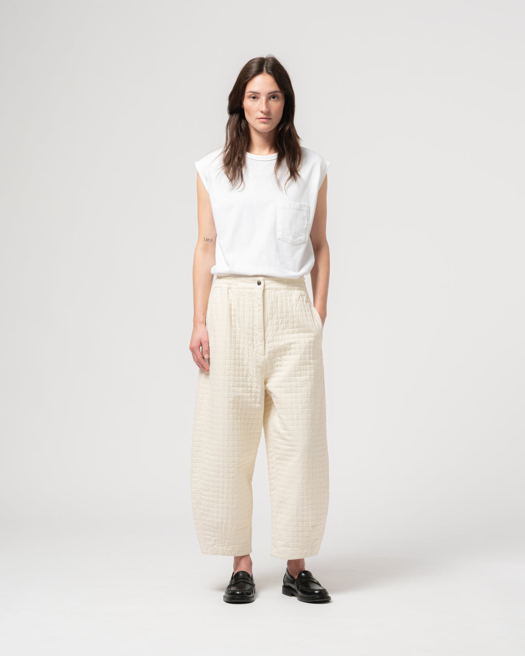 G.o.D Karate Pants Sashiko Cotton Wheat